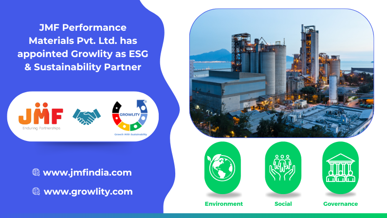 JMF Performance Materials Pvt. Ltd. has appointed Growlity as ESG & Sustainability Partner